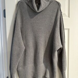 Free People Gray Turtleneck Sweater